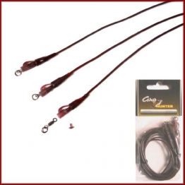 SAFETY LEAD CLIP - RIG ON TUBE - BROWN - 3 STÜCK / XCP761-BR - 1