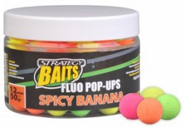 Strategy Baits Fluo Pop Up Boilie 50g Spicy Banana 12mm - 1
